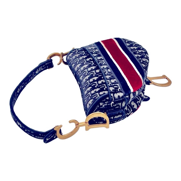 BRAND NEW DIOR Oblique Embroidered Saddle Bag - Picture 8 of 11